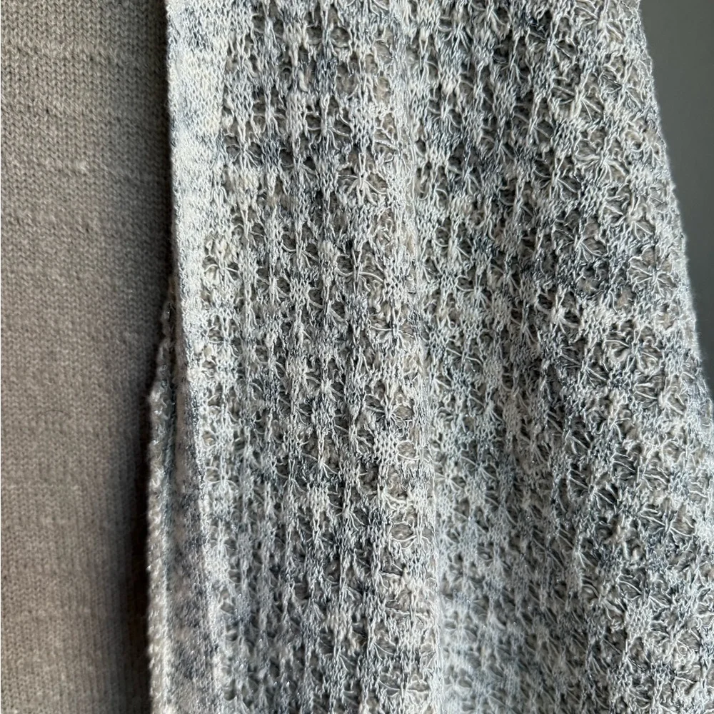 World Market One Size Kimono Cardigan Poncho Duster L XL 1X 2X 3X Pockets Taupe - Picture 8 of 12